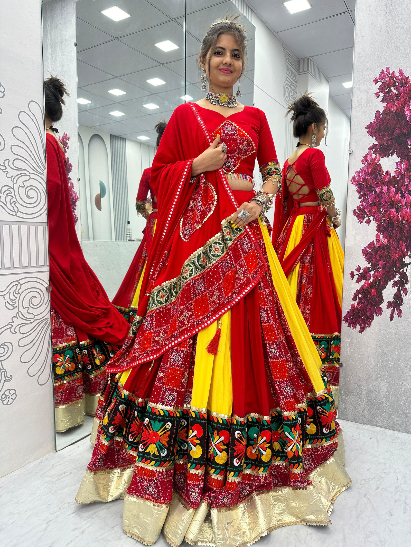 SRC 156 Cotton Printed Navaratri Special Lehenga Choli Wholesale Shop in Surat
